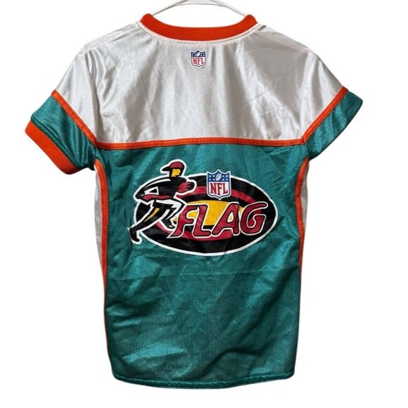 NFL MIAMI DOLPHINS Youth Size Medium Jersey Flag Football Polyester Baked Cheeto - Picture 2 of 9
